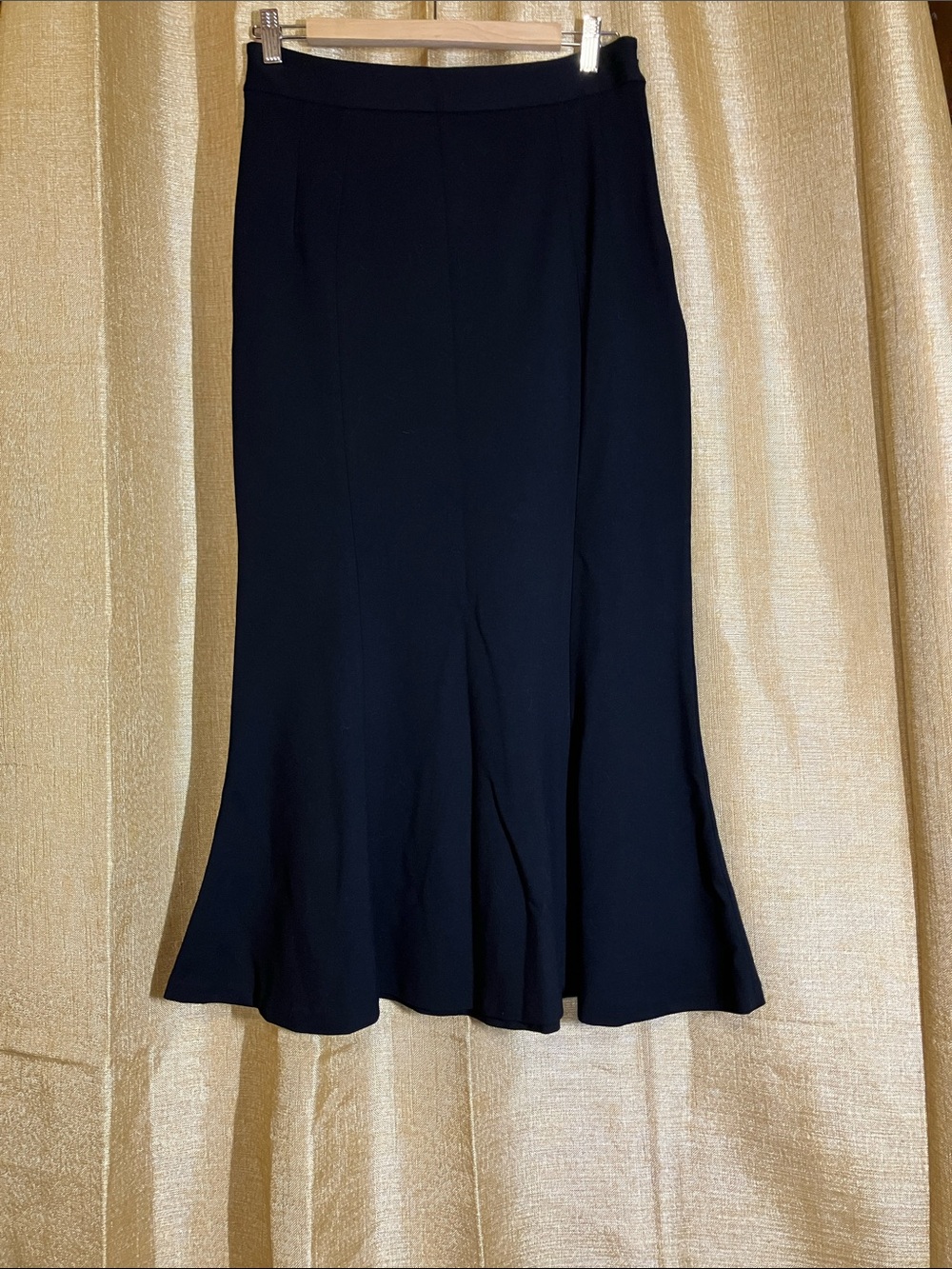 Worthington Black A-Line Flare Midi Skirt